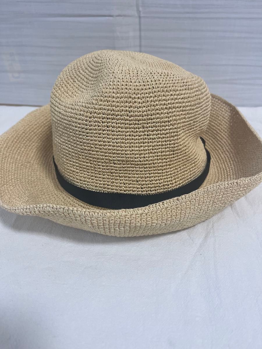 ロペピクニック　麦わら帽子　帽子　ハット　つばひろ　折り畳み帽子　春　夏　ファッション