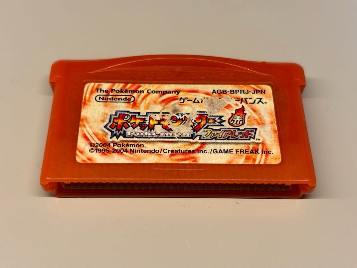 GBA ゲームボーイアドバンス ポケットモンスター ファイアレッド 中古品 ソフトのみ 起動確認済み　データ