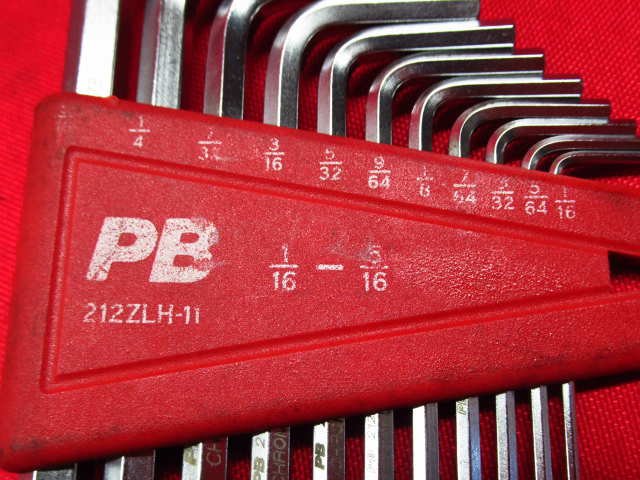 PB SWISS TOOLS ボール付 ロング六角棒レンチ セット 212ZLH-11 CHROM VANADIUM 工具 管理6B0314C-YP_画像2