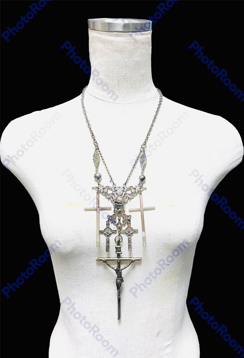 JＰG/ vintage Collection sample classical five cross necklace _画像1