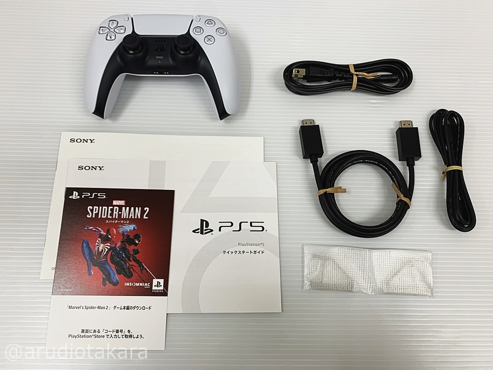 G-63-014 未使用品☆SONY PS5 PlayStation5 スパイダーマン2同梱版 ディスクドライブ搭載モデル プレイステーション5 他店レシートあり_画像5