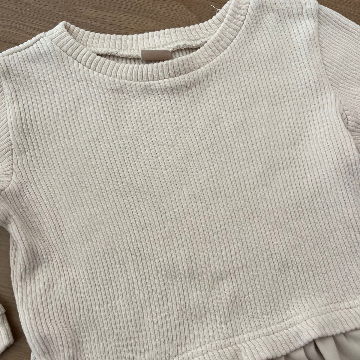 専用　子供服　女の子　 白 半袖 Tシャツ 半袖カットソー トップス　サイズ100 プティマイン