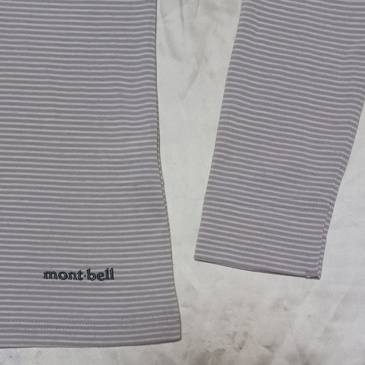 【mont-bell】モンベルのレディースボーダー柄長袖Tシャツの画像2