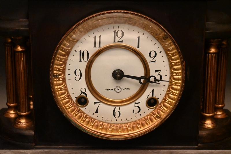 精工舎 置時計 ■ビンテージ レトロ 置時計 [ボンボン音 ]■ 振子 ゼンマイ 時代 古時計 古道具 №9618-2■の画像3