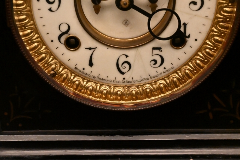  Anne Sony a[ANSONIA] настольные часы # Vintage retro настольные часы [ бонбон звук ] металлический #..zen мой времена старый часы старый инструмент работа N9620#