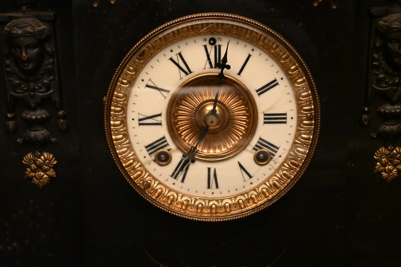  очень большой настольные часы #ANSONIA Anne Sony a[USA ] бонбон звук 47.8×h51.5cm#..zen мой retro Vintage старый часы старый инструмент подтверждение рабочего состояния N9623#