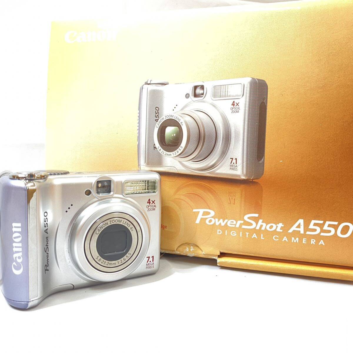 【お買い得】☆Canon(キャノン) デジタルカメラ PowerShot A550☆ 動作未確認／付属品あり／デジカメ／パワーショット／0_画像1