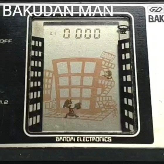 【傷・汚れ有】BAKUDAN MAN バンダイ ゲームデジタル バクダンマン LCDゲーム機
