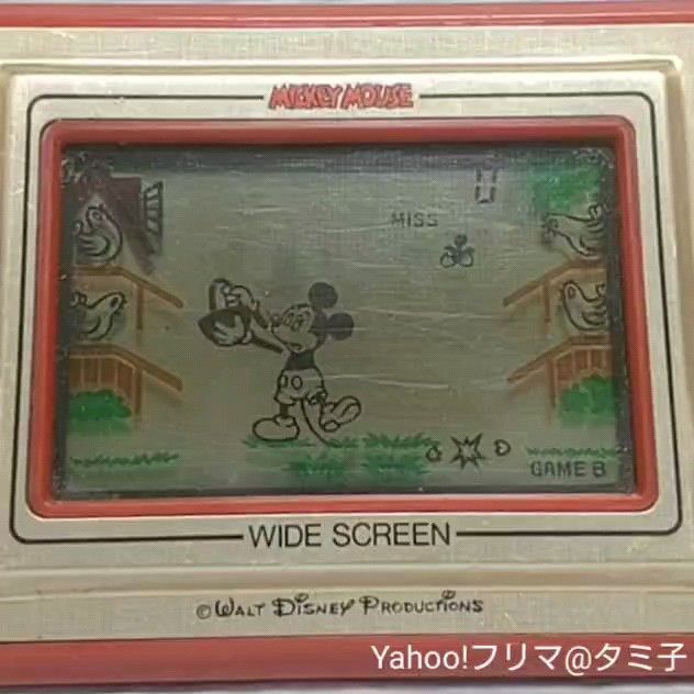 【電池蓋無・状態難】ミッキーマウス  任天堂 ゲームウォッチ GAME&WATCH LCD