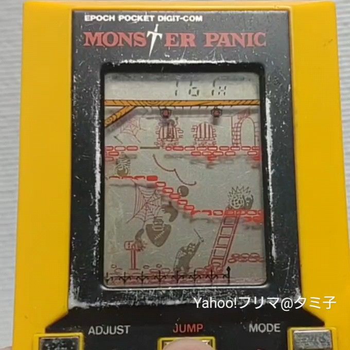 【電池蓋無】MONSTER PANIC　エポック　モンスターパニック　LCDゲーム機