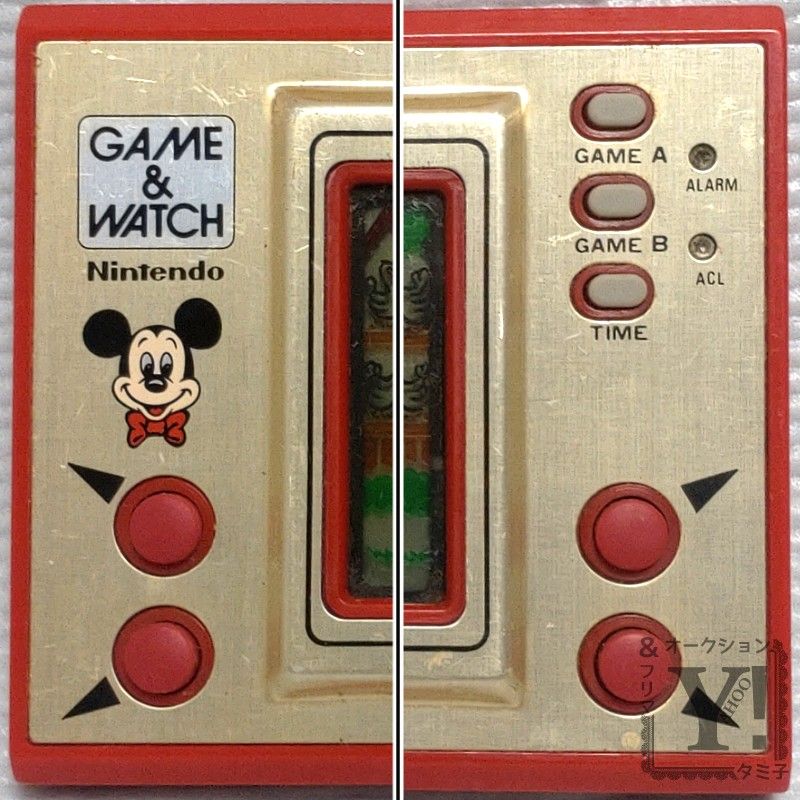 【電池蓋無・状態難】ミッキーマウス  任天堂 ゲームウォッチ GAME&WATCH LCD