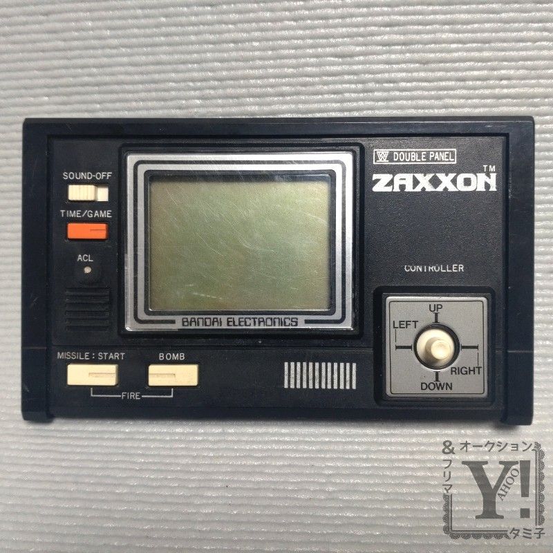 【電池蓋無・状態難】ZAXXON バンダイ ゲームデジタル ザクソン LCDゲーム機