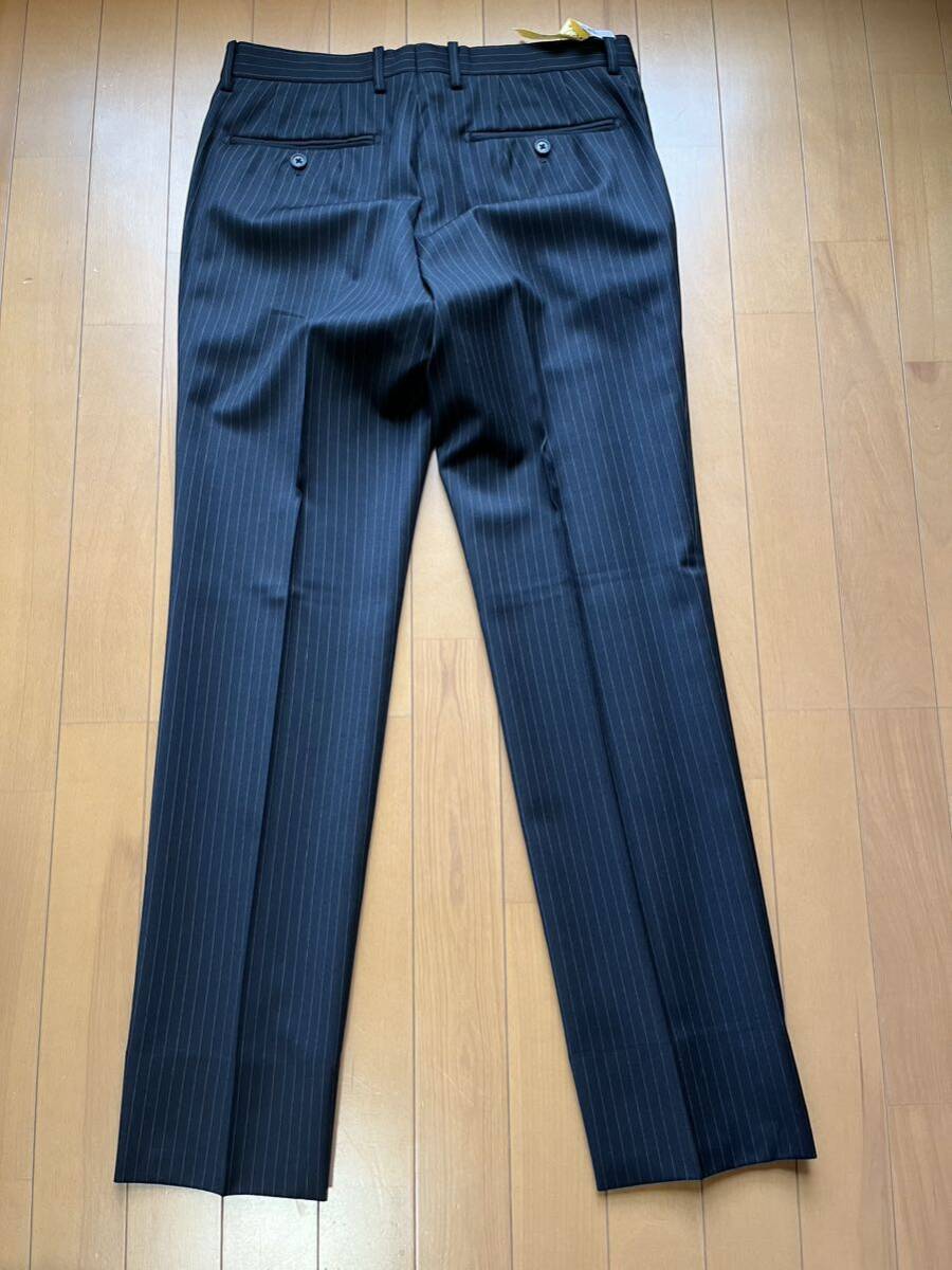 COMME CA MEN(コムサメン)スーツ　黒ストライプ　46Fサイズ_画像7