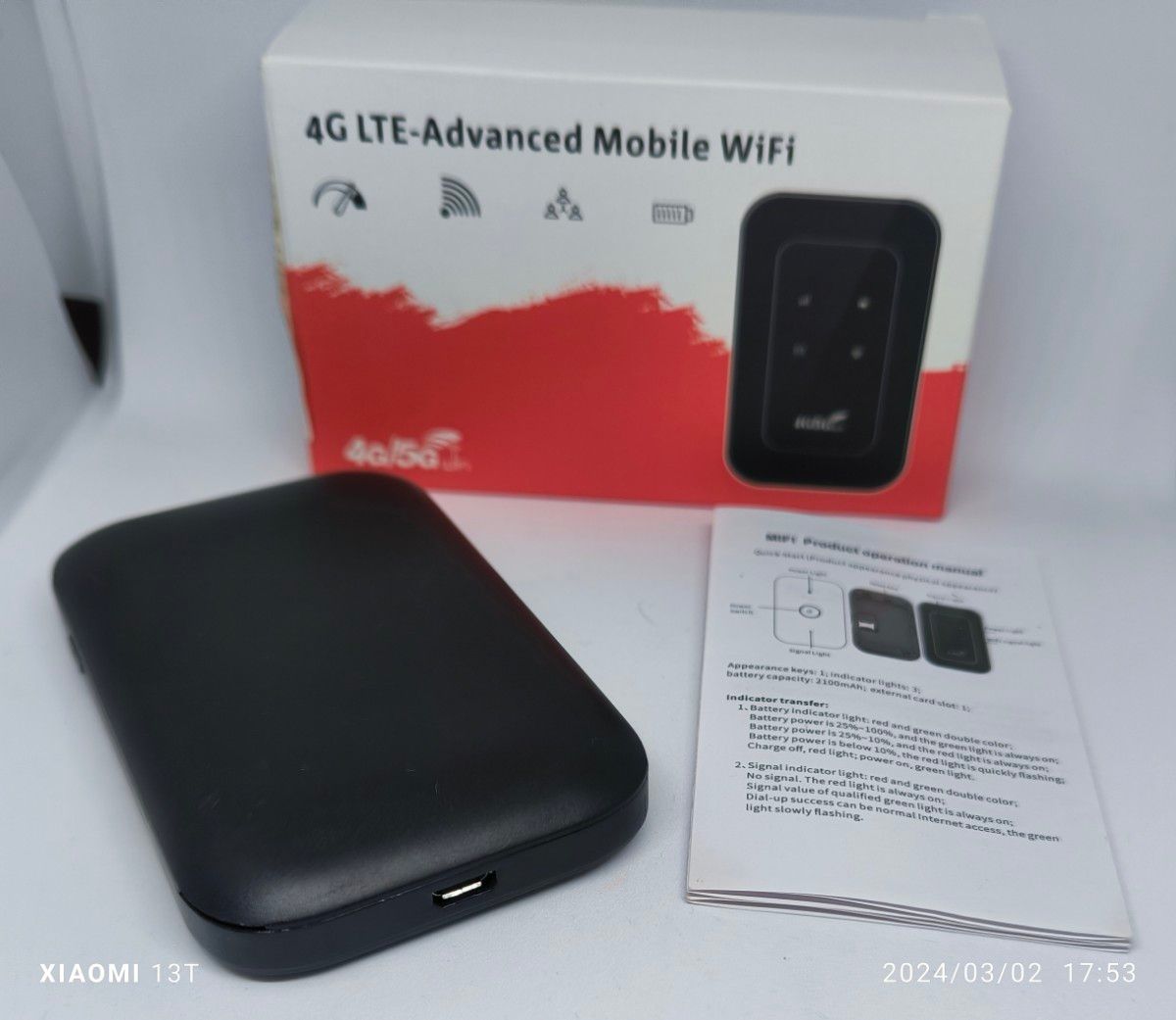 ●モバイルWi-Fi●4G LTE-Avanced Mobile Wifi●コンパクト