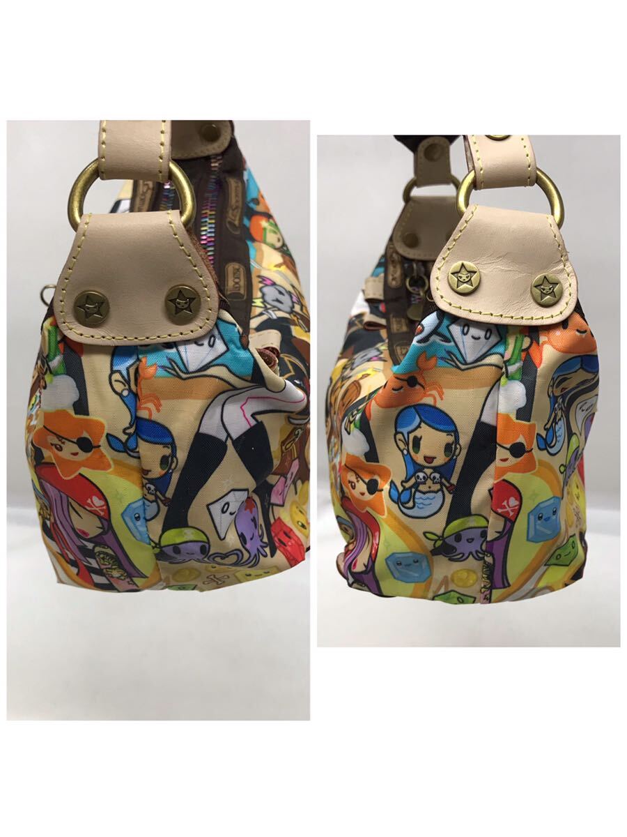 【美品】レスポートサック　LeSportsac トキドキ　コラボ　ショルダーバッグ　ワンショルダーバッグ バイキング_画像2