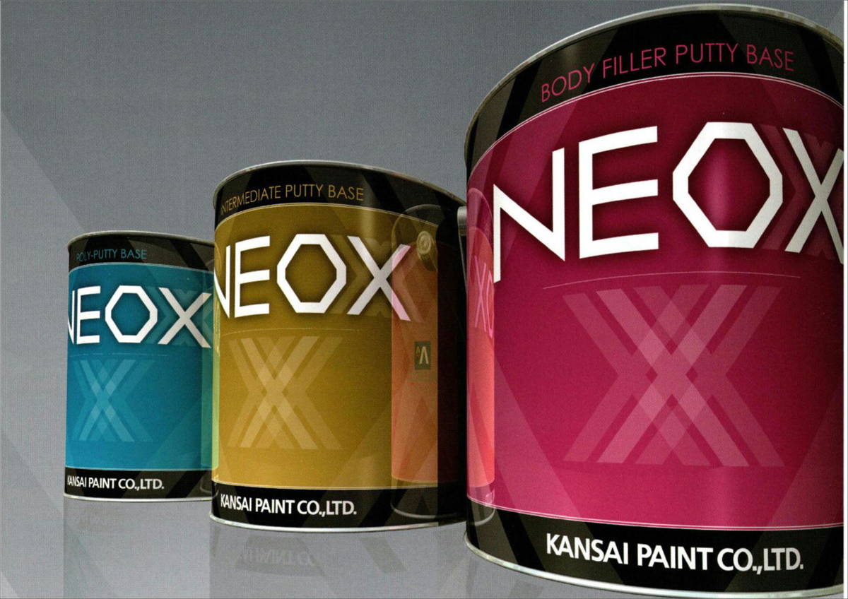 (在庫あり) 関西ペイント ＮＥＯＸ 中間パテ（速乾形) 硬化剤付き 3.1kgセット 板金 塗装 自動車 パテ 補修 研磨 仕上げ 送料無料 