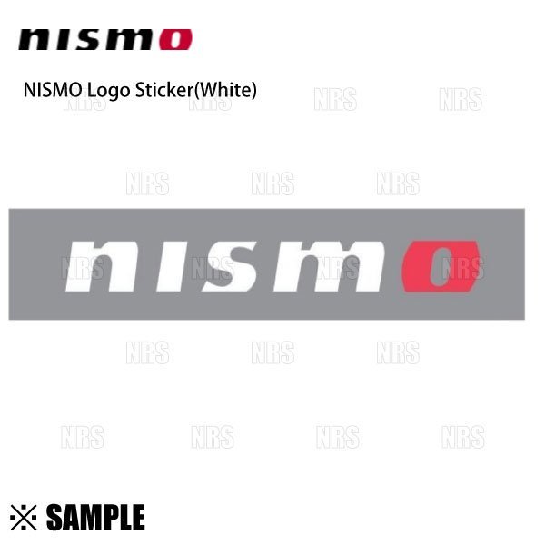 数量限定 大特価 正規品 NISMO ニスモ ロゴ ステッカー 18 x 150mm ホワイト/抜き文字タイプ (99992-RN224の画像1