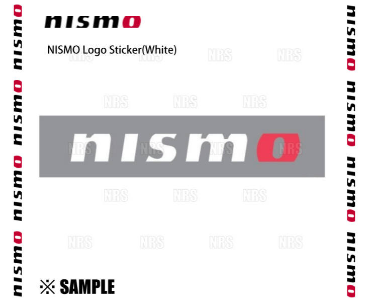数量限定 大特価 正規品 NISMO ニスモ ロゴ ステッカー 18 x 150mm ホワイト/抜き文字タイプ (99992-RN224の画像2