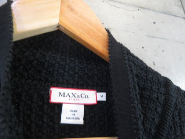 015m44◆美品◆MAX＆Co. マックスアンドコー デザイン編み コットンニットジャケット コート M/マックスマーラ/MaxMara/シャツ/ブラウス_画像8