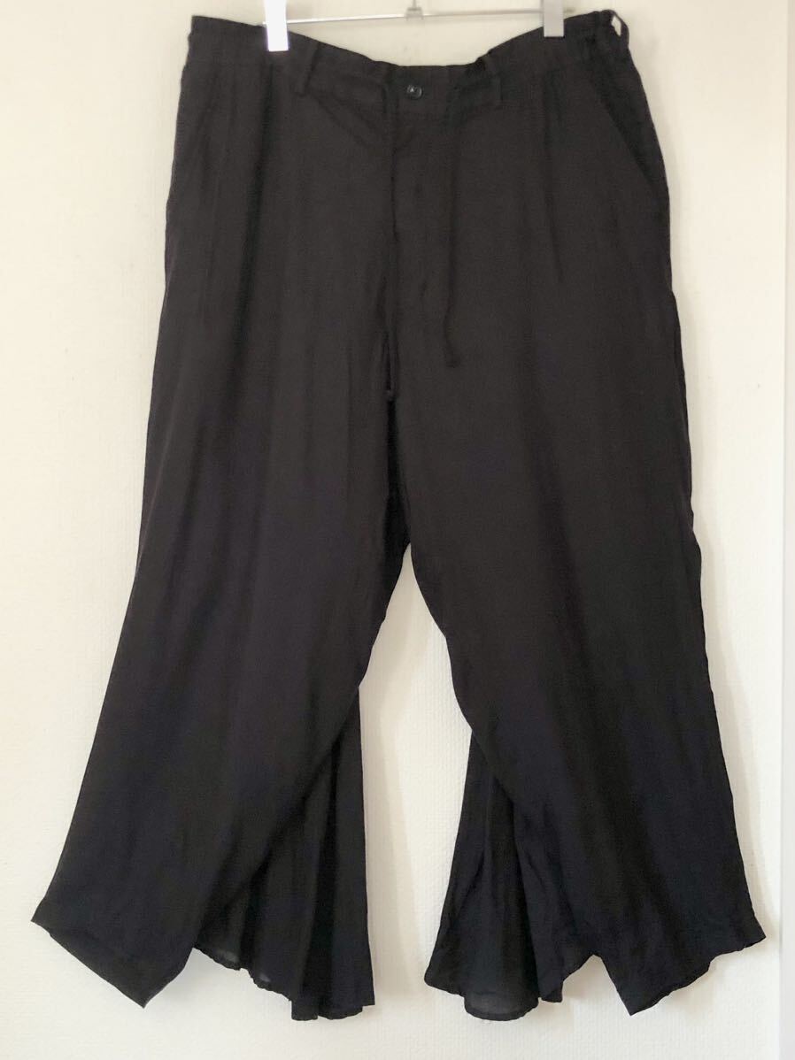 s'yte / Yohji Yamamoto ヨウジヤマモトTencel Vieira Back Flare Seam Crow Pants/カラスパンツ/バルーンパンツ/3/BLK_画像1