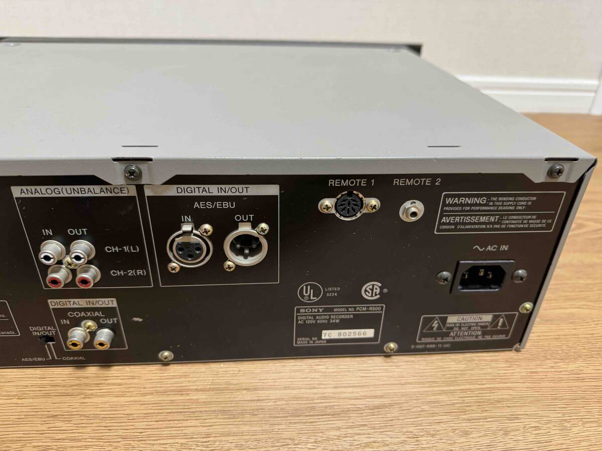 DATレコーダー　SONY PCM-R500【有線リモコン付き！】_画像7
