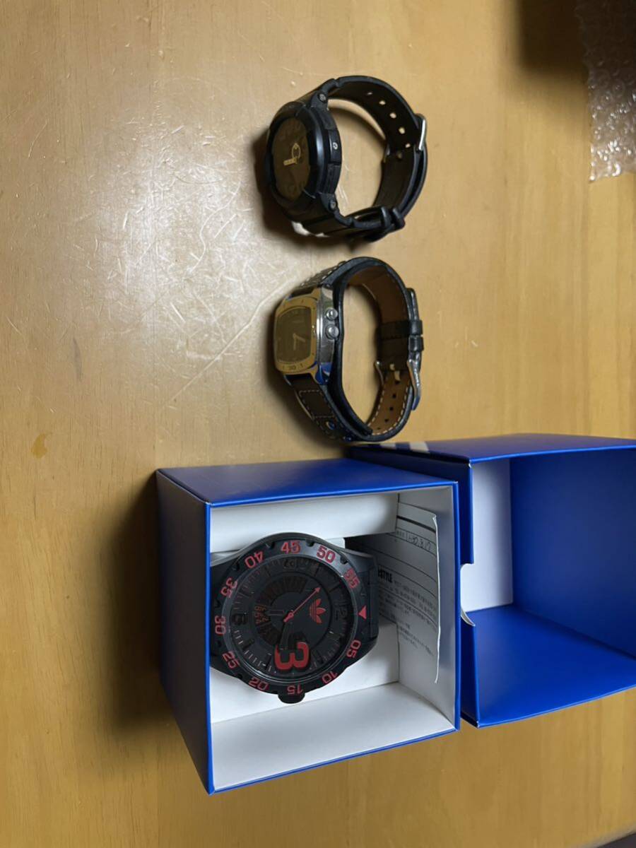 ジャンク品　腕時計　まとめ売り　adidas エドハーディ　g-shock CASIO FOSIL SEIKO 11点_画像3