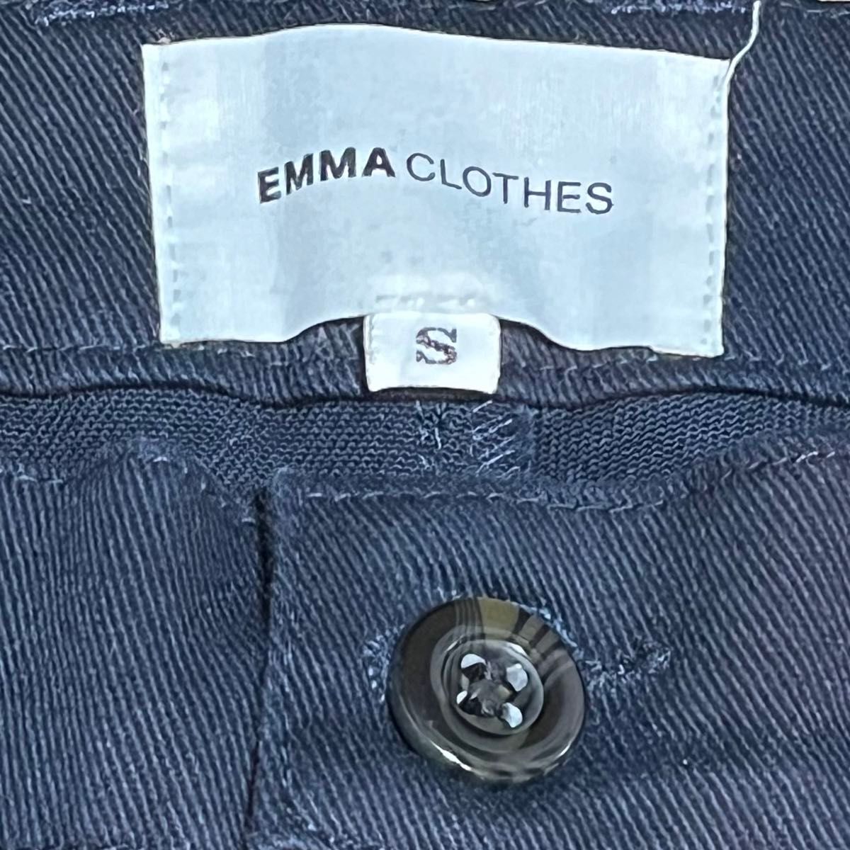 EMMA CLOTHES エマクローズ メンズ ワイドバギーパンツ S 濃紺