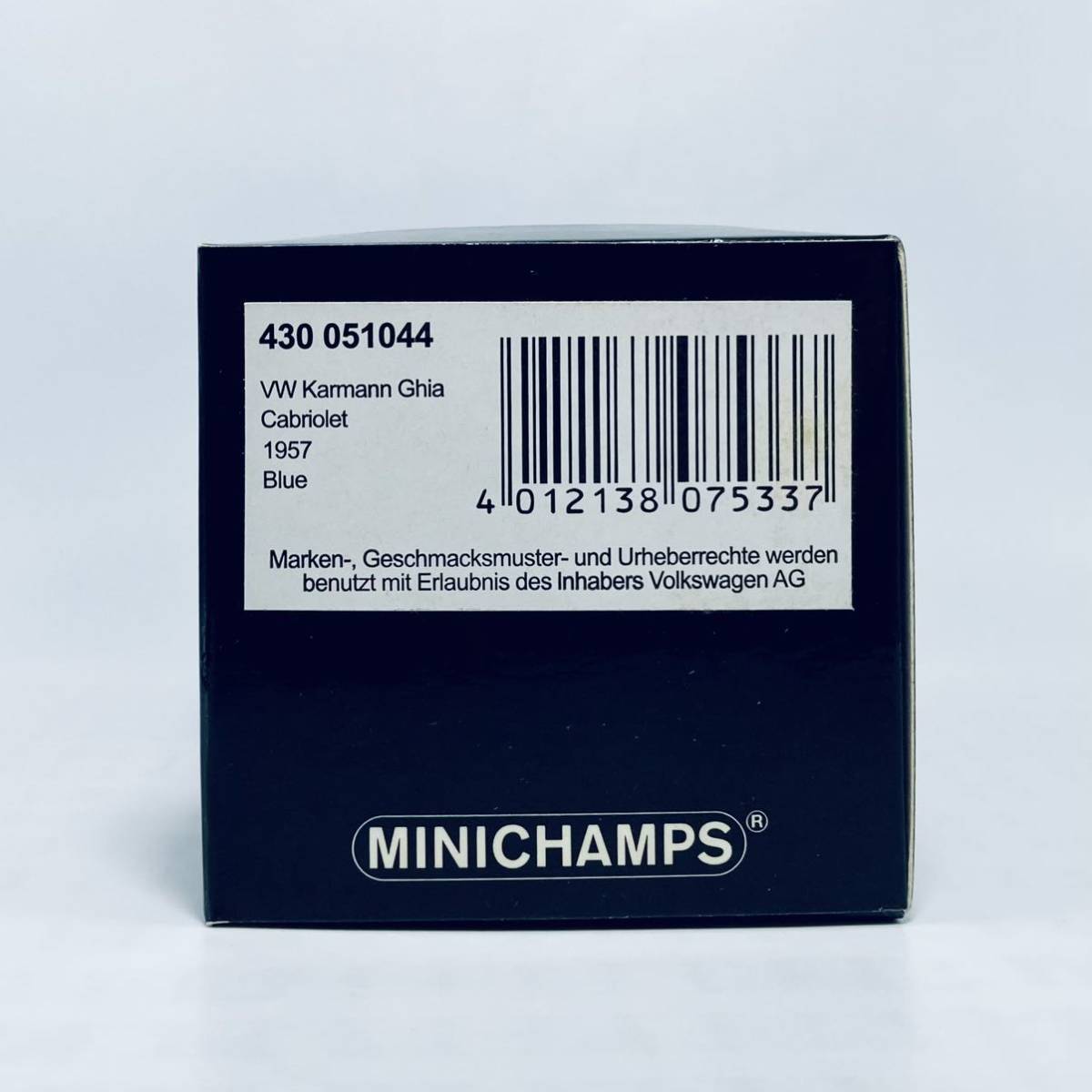 絶版品 MINICHAMPS ミニチャンプス 1/43 1957年式 フォルクスワーゲン カルマン・ギア カブリオレ _画像10
