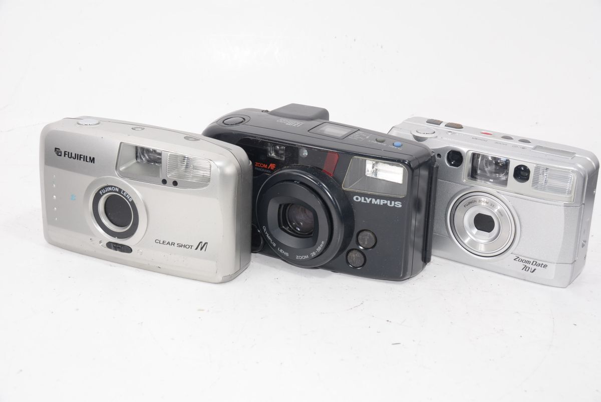 【訳あり】ジャンク コンパクトフィルムカメラ 26台まとめて FUJI OLYMPUSなど色々　#e8097_画像3