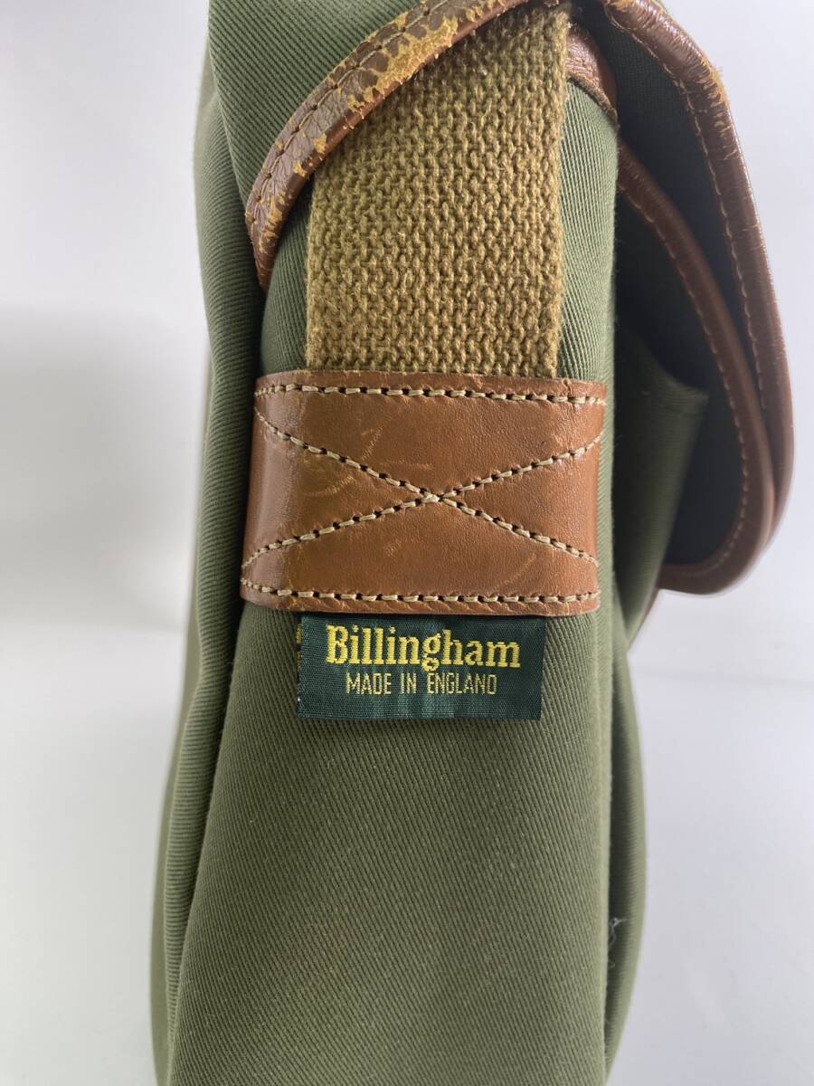 【外観特上級】Billingham Hadley ビリンガム ハドレー オリーブ タン ショルダーバッグ カメラバッグ #e8450_画像4