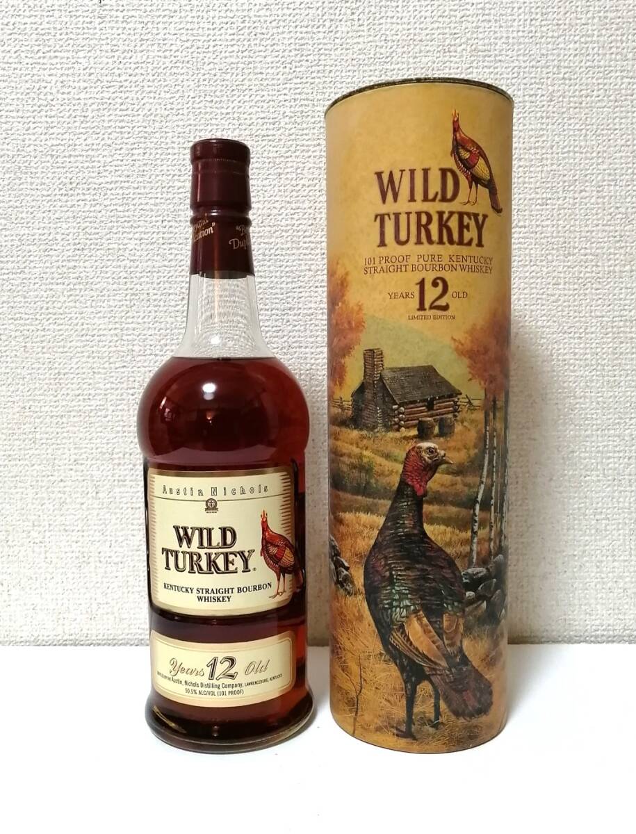 WILD TURKEY ワイルドターキー 12年 旧ボトル 750ml 101 PROOF 未開封 箱付き_画像1
