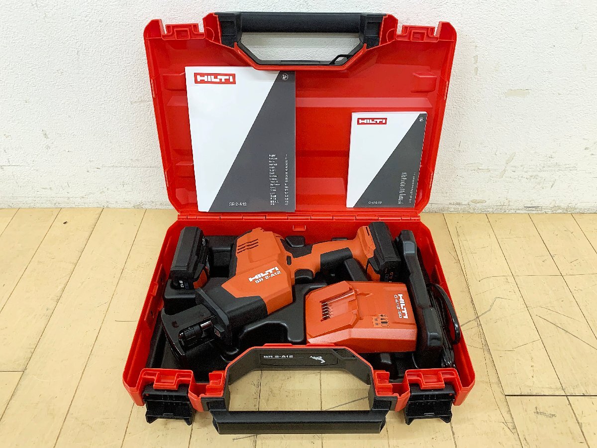 ★新品★ヒルティ HILTI 充電式レシプロソー SR2-A12 本体/バッテリーB12/4.0Li-ion 2個/充電器C4/12-50/取説 12V セーバーソー)倉b