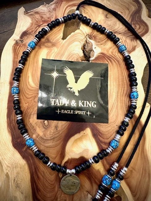 ★TADY&KING タディ&キング 購入 ホワイトハーツ 上質ターコイズ付 ネックレス一連 ゴローズ goros 鷲見太郎 ケンキクチ ウイングロック ３_画像2