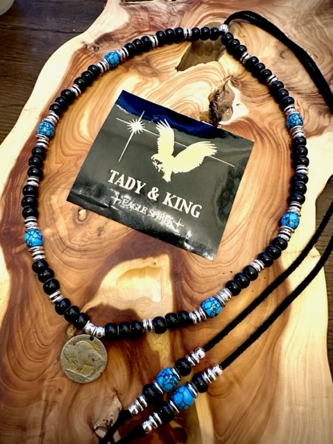 ★TADY&KING タディ&キング 購入 ホワイトハーツ 上質ターコイズ付 ネックレス一連 ゴローズ goros 鷲見太郎 ケンキクチ ウイングロック ３_画像1