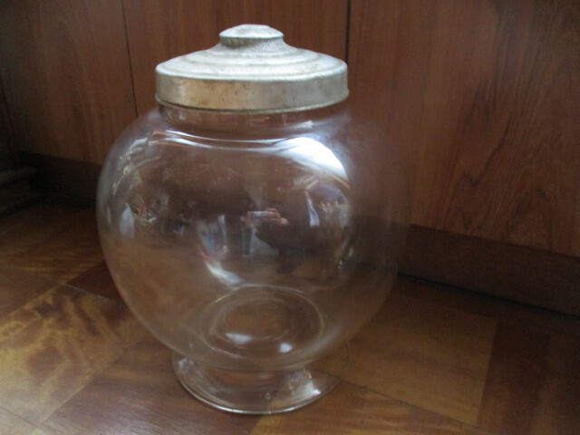 地球瓶まるいガラス瓶駄菓子屋さん古い硝子古道具和硝子昭和レトロアンティーク _画像8