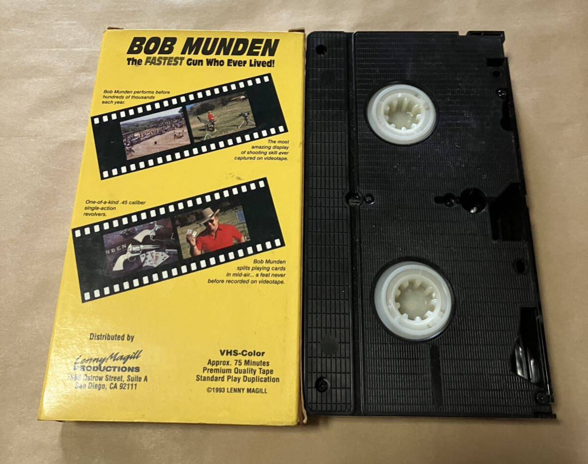 同梱取置歓迎中古VHSGUN関係ビデオ「BOB MUNDEN The FASTEST GUN Who Ever Lived！」ボブマンデンファストドロー早撃ち_画像2