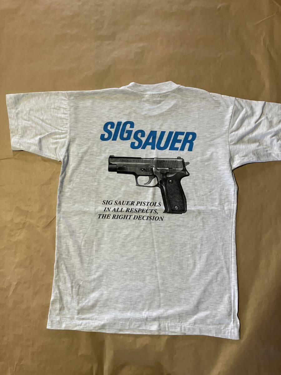 ジャンク古着Gun関係のロゴTシャツ　「SIG SAUER P226」20年以上個人保管# 銃鉄砲武器兵器_画像2