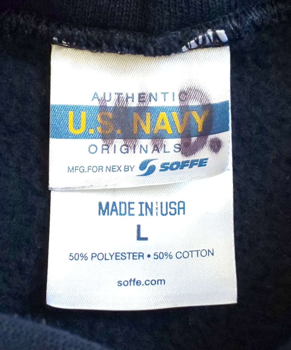 米軍放出品 SOFEE製　アメリカ海軍制式　U.S.NAVY パーカー　サイズL 美品_Lサイズ
