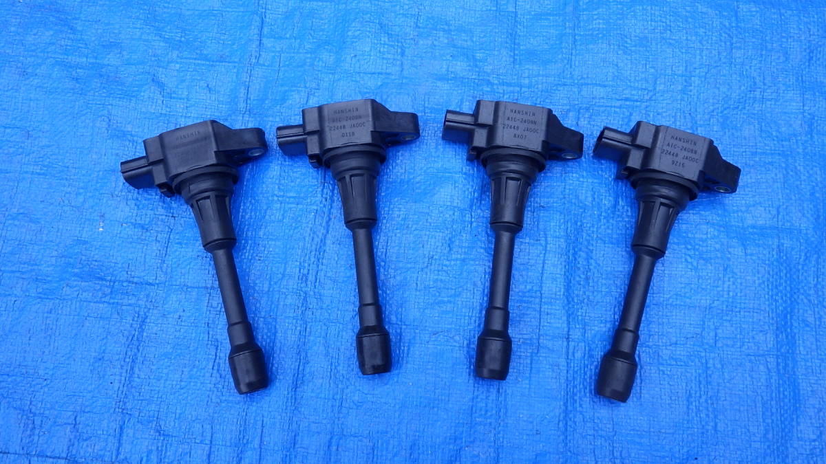  Nissan Serena C25 CC25 NC25 CNC25 Note E11 NE11 ZE11 ignition coil 4 pcs set 22448-JA00C original operation goods postage 520 jpy la1