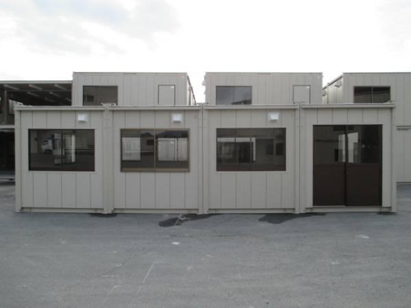 [ from Shiga ] super house container storage room unit house 16 tsubo used temporary house real . raw . road place prefab storage warehouse office work store 32 tatami ..