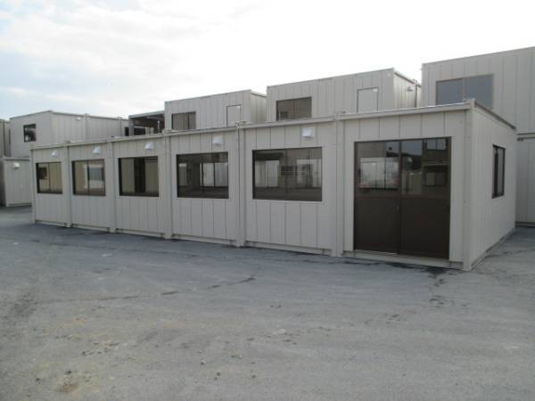 [ from Shiga ] super house container storage room unit house 24 tsubo used temporary prefab. warehouse office work place 48... place . road place house Tokai district 
