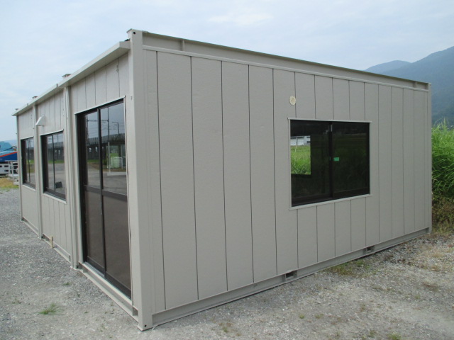 [ Kumamoto departure ] super house container storage room unit house 12 tsubo used temporary house prefab warehouse office work place 24.. agriculture direct sale place .. place road place 