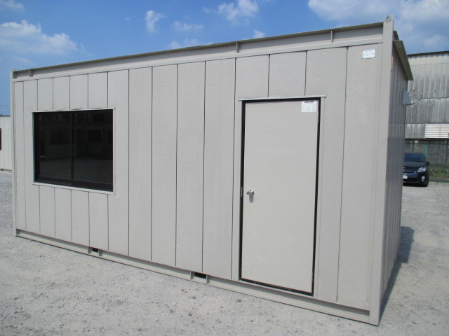 [ from Shiga ] super house container storage room unit house 4 tsubo used temporary prefab storage. warehouse agriculture office work 8 tatami ..W5,450×D2,300×H2,670