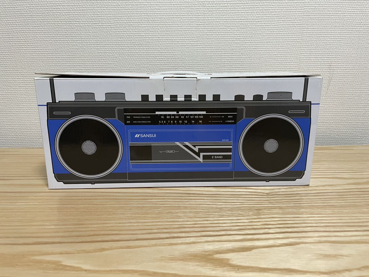 SANSUI SCR-B2 (BL) ステレオラジオカセット_画像5