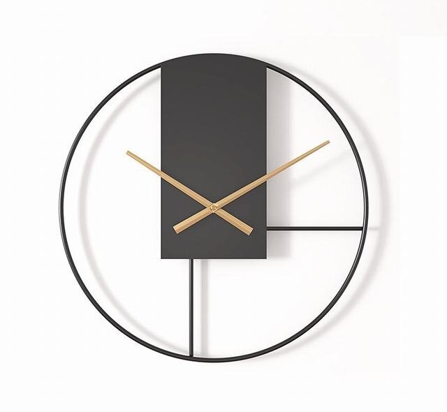 壁掛け時計 掛け時計 おしゃれ 振り子時計 金属製 クロック アクリル インテリア 時計 壁掛け モダン 北欧 電池 静音 40cm_画像2