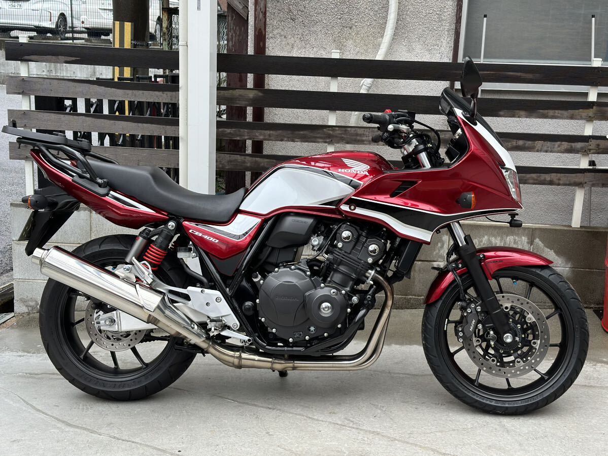 【保証付】CB400SB！走行距離7,500km！長い車検付き！ドラレコ等付加価値も！YouTube詳細動画も必ずご覧下さいね☆神戸発☆NC42/ボルドール_画像2