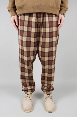 男性用 Graphpaper WOOL CHECK COOK PANTS #BEIGE CH