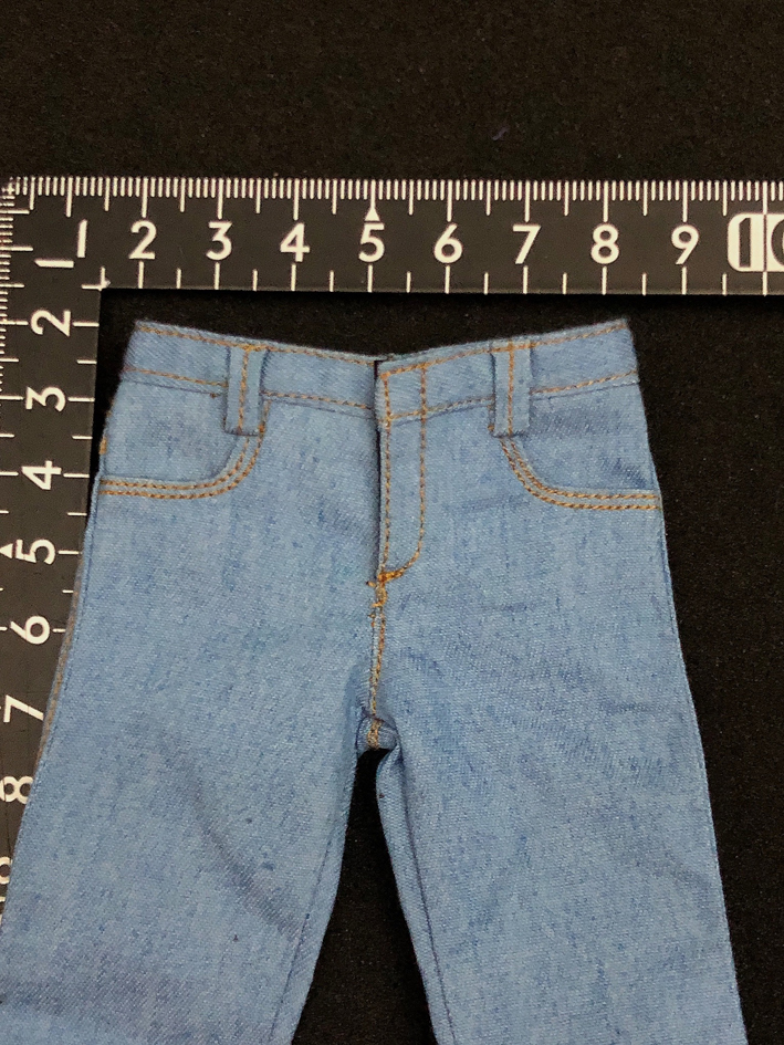  new version ) special price 1/6 light blue belt attaching ) Denim man ACNTOYSji- bread jeans ( inspection DAMTOYS hot toys TBleague pants clothes figure 