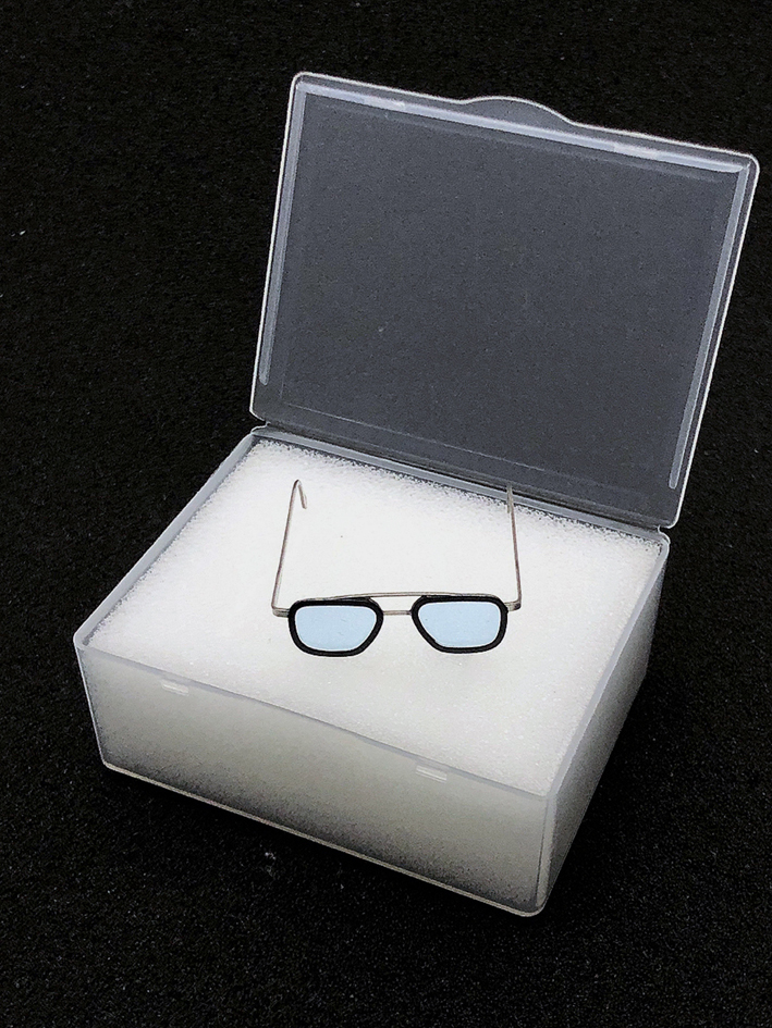  postage 120 jpy ) 1/6 blue glasses man ( inspection i-tis Spider-Man damtoys did TBleague sunglasses Ironman hot toys figure 