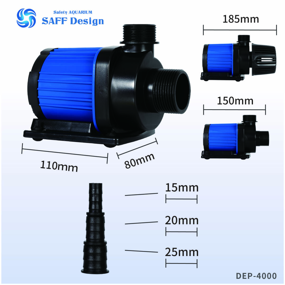 【レビューキャンペーン・１ヶ月保証】Hsbao社製 DEP-4000 4000L/H (JEBAO DCP-4000競合品）DCポンプ オーバーフロー水槽にお勧めです_画像3